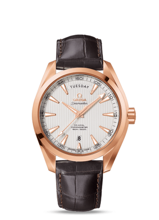 Omega - 231.53.42.22.02.001  Seamaster Aqua Terra 150m Co-Axial 41.5 Day-Date Red Gold / Silver