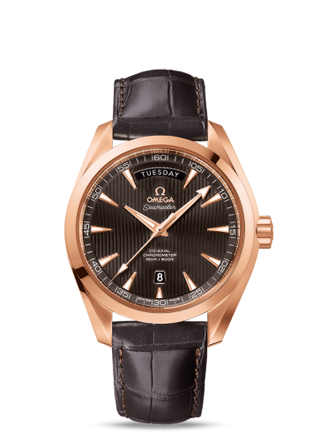 Omega - 231.53.42.22.06.001  Seamaster Aqua Terra 150m Co-Axial 41.5 Day-Date Red Gold / Grey