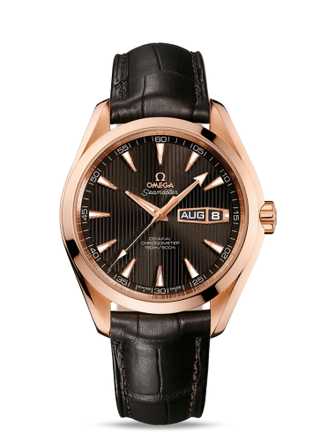 Omega - 231.53.43.22.06.001  Seamaster Aqua Terra 150m Co-Axial 43 Annual Calendar Red Gold / Grey