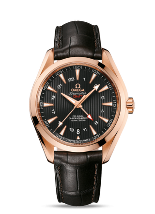 Omega - 231.53.43.22.06.002  Seamaster Aqua Terra 150M Co-Axial 43 GMT Red Gold / Grey