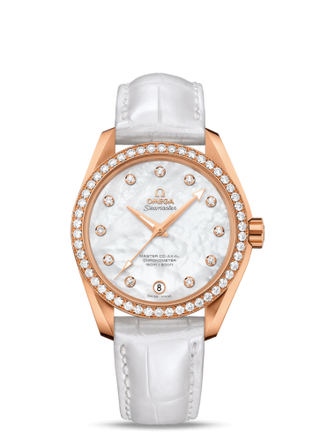 Omega - 231.58.39.21.55.001  Seamaster Aqua Terra 150M Master Co-Axial 38.5 Red Gold / Diamond / MOP