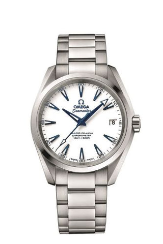 Omega - 231.90.39.21.04.001  Seamaster Aqua Terra 150M Master Co-Axial 38.5 Titanium / White / Bracelet / GoodPlanet