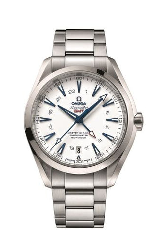 Omega - 231.90.43.22.04.001  Seamaster Aqua Terra 150M Co-Axial 43 GMT Titanium / White / Bracelet / GoodPlanet