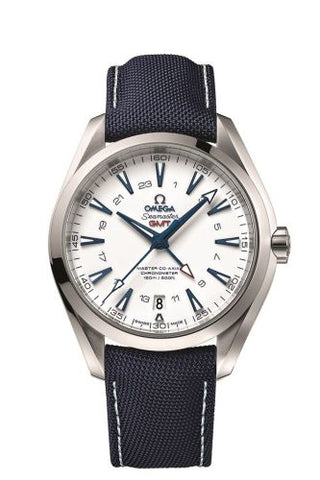 Omega - 231.92.43.22.04.001  Seamaster Aqua Terra 150M Co-Axial 43 GMT Titanium / White / GoodPlanet