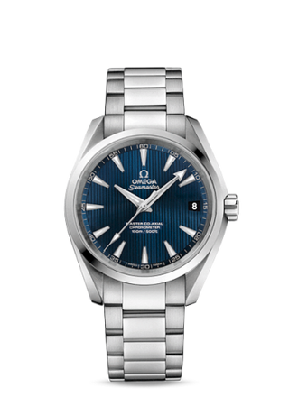 Omega - 231.10.39.21.03.002  Seamaster Aqua Terra 150M Master Co-Axial 38.5 Stainless Steel / Blue / Bracelet