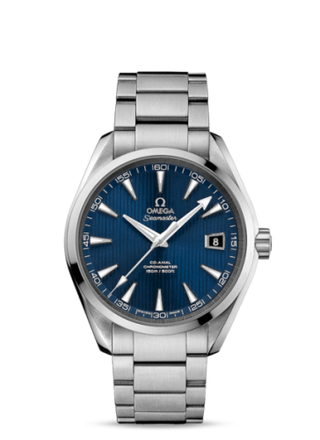 Omega - 231.10.42.21.03.001  Seamaster Aqua Terra 150M Co-Axial 41.5 Stainless Steel / Blue / Bracelet