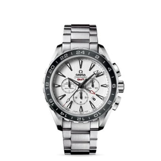 Omega - 231.10.44.52.04.001  Seamaster Aqua Terra 150M Co-Axial 44 GMT Chronograph Stainless Steel / Silver / Bracelet