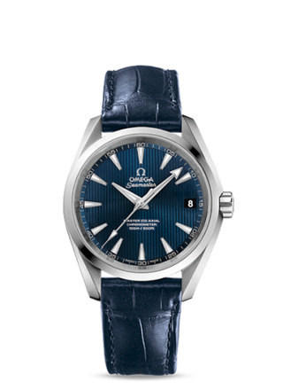 Omega - 231.13.39.21.03.001  Seamaster Aqua Terra 150M Master Co-Axial 38.5 Stainless Steel / Blue