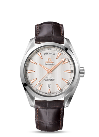 Omega - 231.13.42.22.02.001  Seamaster Aqua Terra 150m Co-Axial 41.5 Day-Date Stainless Steel / Silver