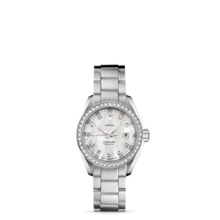 Omega - 231.15.30.61.55.001  Seamaster Aqua Terra 150M Quartz 30 Stainless Steel / Diamond / MOP / Bracelet