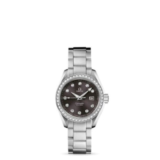 Omega - 231.15.30.61.56.001  Seamaster Aqua Terra 150M Quartz 30 Stainless Steel / Diamond / Grey / Bracelet