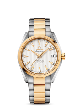 Omega - 231.20.39.21.02.002  Seamaster Aqua Terra 150m Master Co-Axial 38.5 Stainless Steel / Yellow Gold / Silver / Bracelet