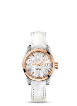 Omega - 231.23.30.20.55.001  Seamaster Aqua Terra 150M Co-Axial 30 Stainless Steel / Red Gold / MOP