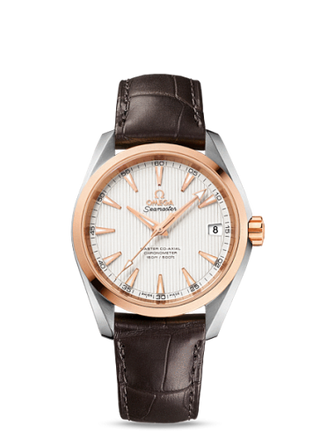 Omega - 231.23.39.21.02.001  Seamaster Aqua Terra 150M Master Co-Axial 38.5 Stainless Steel / Red Gold / Silver