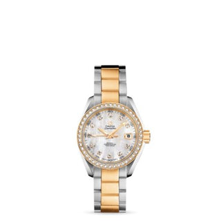 Omega - 231.25.30.20.55.002  Seamaster Aqua Terra 150M Co-Axial 30 Stainless Steel / Yellow Gold / Diamond / MOP / Bracelet