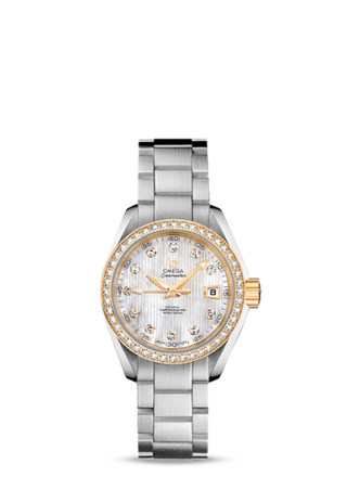 Omega - 231.25.30.20.55.004  Seamaster Aqua Terra 150M Co-Axial 30 Stainless Steel / Yellow Gold / Diamond / MOP / Bracelet