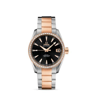 Omega - 231.25.39.21.51.001  Seamaster Aqua Terra 150M Co-Axial 38.5 Stainless Steel / Red Gold / Diamond / Black / Bracelet