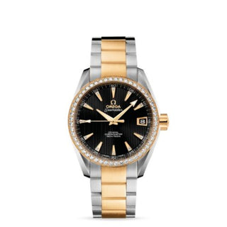 Omega - 231.25.39.21.51.002  Seamaster Aqua Terra 150M Co-Axial 38.5 Stainless Steel / Yellow Gold / Diamond / Black / Bracelet