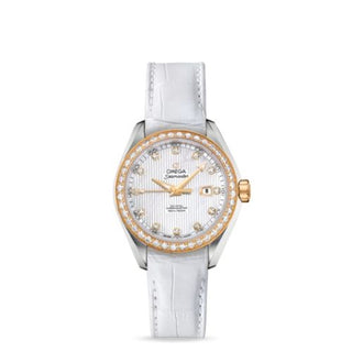 Omega - 231.28.34.20.55.001  Seamaster Aqua Terra 150M Co-Axial 34 Stainless Steel / Yellow Gold / Diamond / MOP