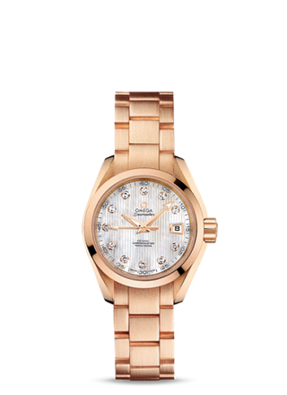 Omega - 231.50.30.20.55.001  Seamaster Aqua Terra 150M Co-Axial 30 Red Gold / MOP / Bracelet