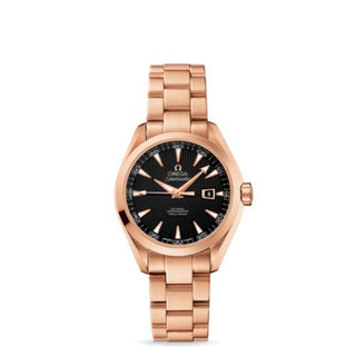 Omega - 231.50.34.20.01.002  Seamaster Aqua Terra 150M Co-Axial 34 Red Gold / Black / Bracelet