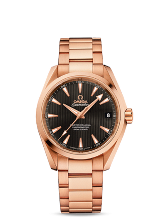 Omega - 231.50.39.21.06.003  Seamaster Aqua Terra 150m Master Co-Axial 38.5 Red Gold / Grey / Bracelet