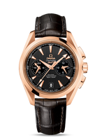 Omega Seamaster Aqua Terra 150M Co-Axial 43 GMT Chronograph  Red Gold / Silver (231.53.43.52.06.001)