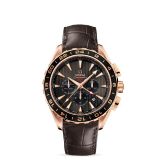 Omega - 231.53.44.52.06.001  Seamaster Aqua Terra 150M Co-Axial 44 GMT Chronograph Red Gold / Grey