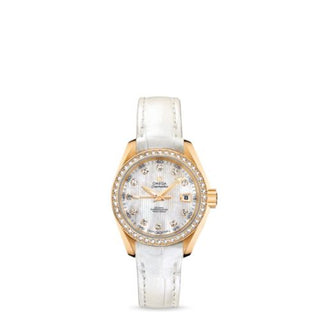 Omega - 231.58.30.20.55.002  Seamaster Aqua Terra 150M Co-Axial 30 Yellow Gold / Diamond / MOP