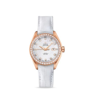 Omega - 231.58.34.20.55.002  Seamaster Aqua Terra 150M Co-Axial 34 Red Gold / Diamond / MOP