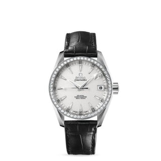 Omega - 231.58.39.21.52.001  Seamaster Aqua Terra 150M Co-Axial 38.5 White Gold / Diamond / Silver