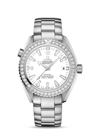 Omega - 232.15.42.21.04.001  Seamaster Planet Ocean 600M Co-Axial 42 Stainless Steel / Diamond / White / Bracelet