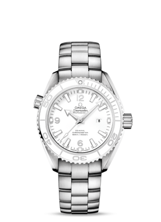 Omega - 232.30.38.20.04.001  Seamaster Planet Ocean 600M Co-Axial 37.5 Stainless Steel / White / Bracelet