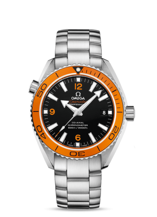 Omega - 232.30.42.21.01.002  Seamaster Planet Ocean 600M Co-Axial 42 Stainless Steel / Orange / Bracelet