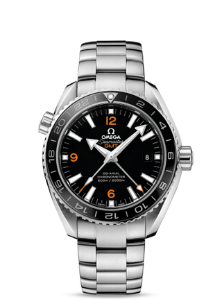 Omega - 232.30.44.22.01.002  Seamaster Planet Ocean 600M Co-Axial 43.5 GMT Stainless Steel / Orange Numerals / Bracelet