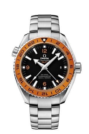 Omega - 232.30.44.22.01.003  Seamaster Planet Ocean 600M Co-Axial 43.5 GMT Stainless Steel / Orange Numerals / Bracelet