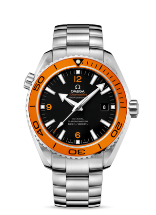 Omega - 232.30.46.21.01.002  Seamaster Planet Ocean 600M Co-Axial 45.5 Stainless Steel / Orange / Bracelet