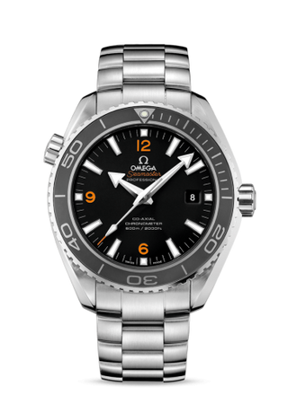 Omega - 232.30.46.21.01.003  Seamaster Planet Ocean 600M Co-Axial 45.5 Stainless Steel / Orange Numerals / Bracelet