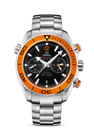 Omega - 232.30.46.51.01.002  Seamaster Planet Ocean 600M Co-Axial 45.5 Chronograph Stainless Steel / Orange / Bracelet