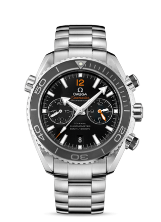 Omega - 232.30.46.51.01.003  Seamaster Planet Ocean 600M Co-Axial 45.5 Chronograph Stainless Steel / Orange Numerals / Bracelet