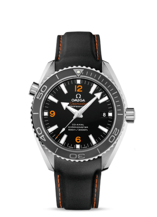 Omega - 232.32.42.21.01.005  Seamaster Planet Ocean 600M Co-Axial 42 Stainless Steel / Orange Numerals / Rubber