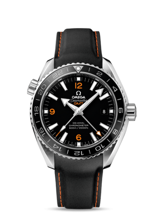 Omega - 232.32.44.22.01.002  Seamaster Planet Ocean 600M Co-Axial 43.5 GMT Stainless Steel / Orange Numerals / Rubber