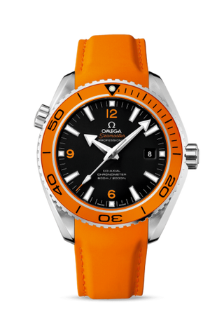 Omega - 232.32.46.21.01.001  Seamaster Planet Ocean 600M Co-Axial 45.5 Stainless Steel / Orange / Orange Rubber