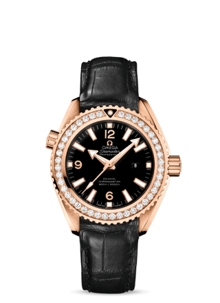 Omega - 232.58.38.20.01.001  Seamaster Planet Ocean 600M Co-Axial 37.5 Red Gold / Diamond / Alligator