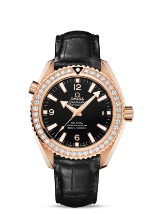 Omega - 232.58.42.21.01.001  Seamaster Planet Ocean 600M Co-Axial 42 Red Gold / Diamond / Alligator