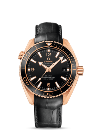 Omega - 232.63.42.21.01.001  Seamaster Planet Ocean 600M Co-Axial 42 Red Gold / Black / Alligator