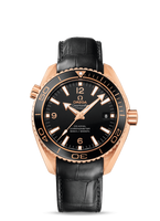 Omega Seamaster Planet Ocean 600M Co-Axial 37.5 Red Gold / Black / Alligator (232.63.42.21.01.001)