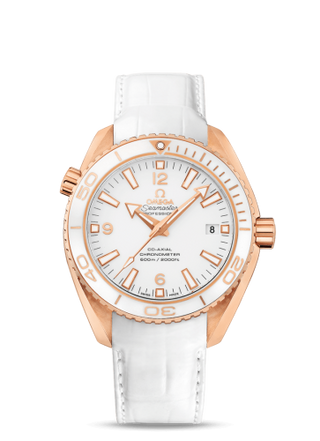 Omega - 232.63.42.21.04.001  Seamaster Planet Ocean 600M Co-Axial 42 Red Gold / White / Alligator