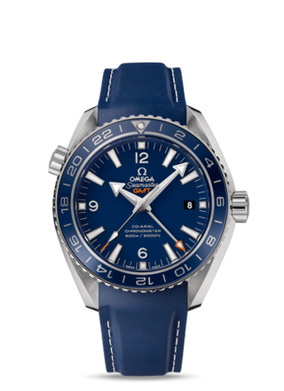 Omega - 232.92.44.22.03.001  Seamaster Planet Ocean 600M Co-Axial 43.5 GMT Titanium / Blue / Rubber