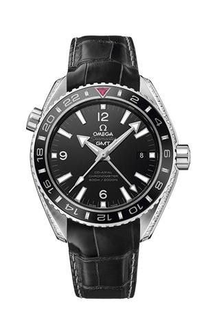 Omega - 232.98.44.22.01.002  Seamaster Planet Ocean 600M Co-Axial 43.5 GMT Platinum / Diamond / Oman